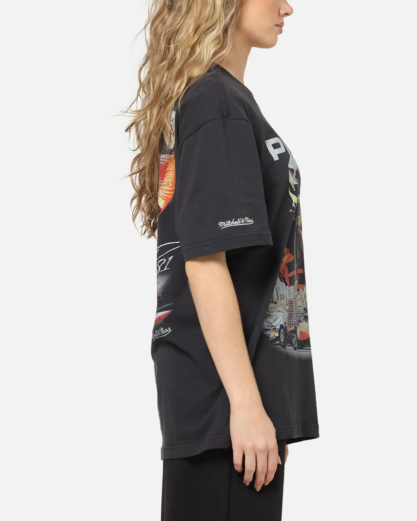 Mitchell & Ness X Mclaren Oscar Piastri Signature T-Shirt Washed Black sold by Culture Kings product image thumbnail 5