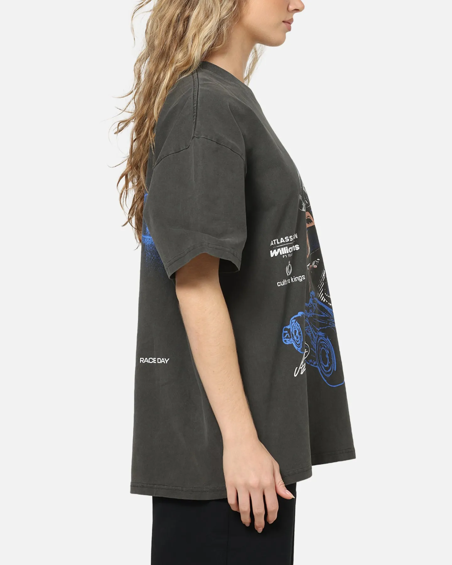 Culture Kings X Atlassian Williams F1 Team Alex Albon Heavy T-Shirt Black Acidwash sold by Culture Kings product image thumbnail 5