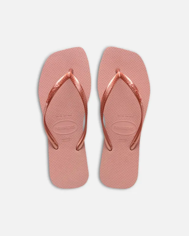 Havaianas Women's Slim Square Thongs Rose sold by Culture Kings
