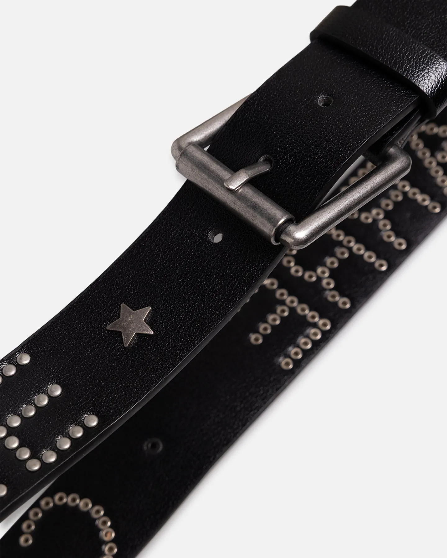 Carre Studded Vegan Leather Belt Black sold by Culture Kings product image thumbnail 3