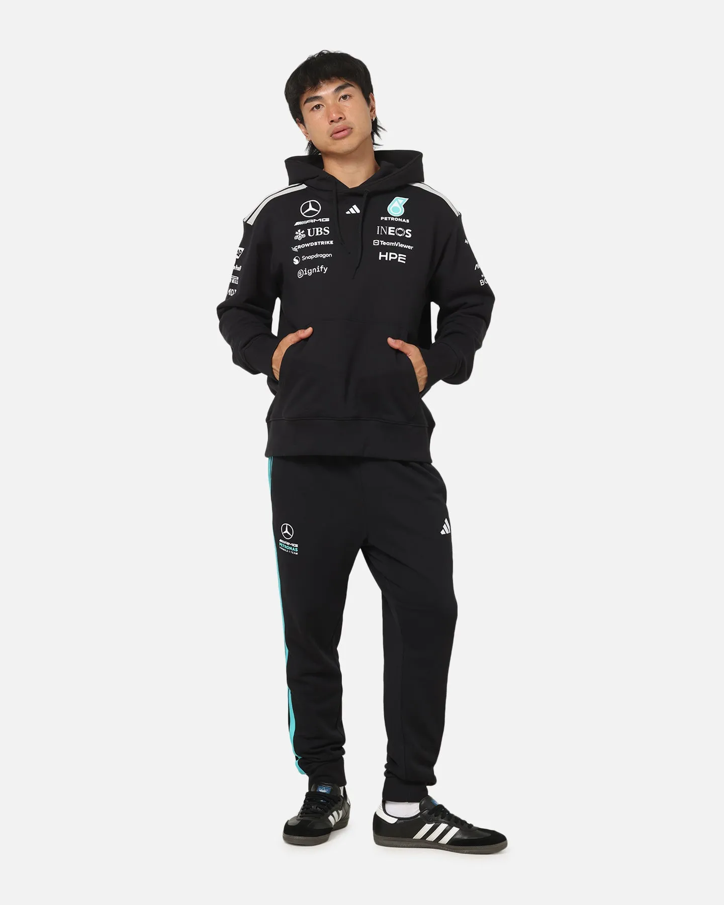 Adidas Mercedes-AMG Petronas Formula 1 Team Driver Hoodie Black sold by Culture Kings product image thumbnail 3