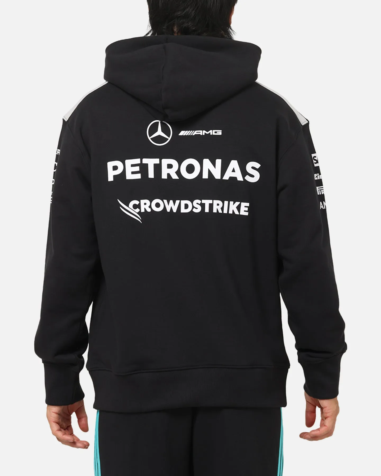 Adidas Mercedes-AMG Petronas Formula 1 Team Driver Hoodie Black sold by Culture Kings product image thumbnail 2