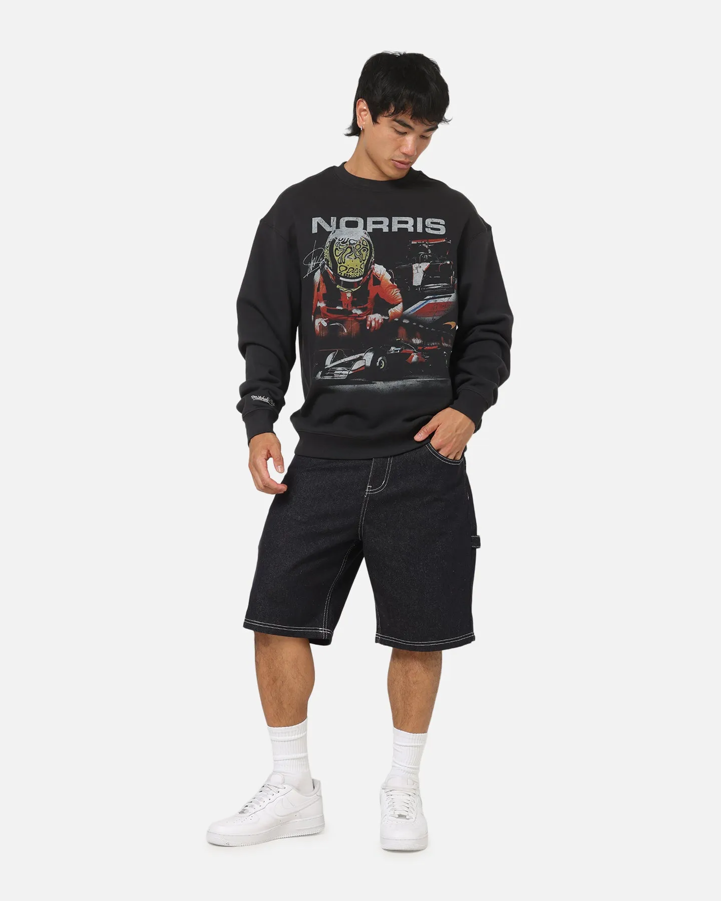 Mitchell & Ness X Mclaren Lando Norris Signature Crewneck Washed Black sold by Culture Kings product image thumbnail 3