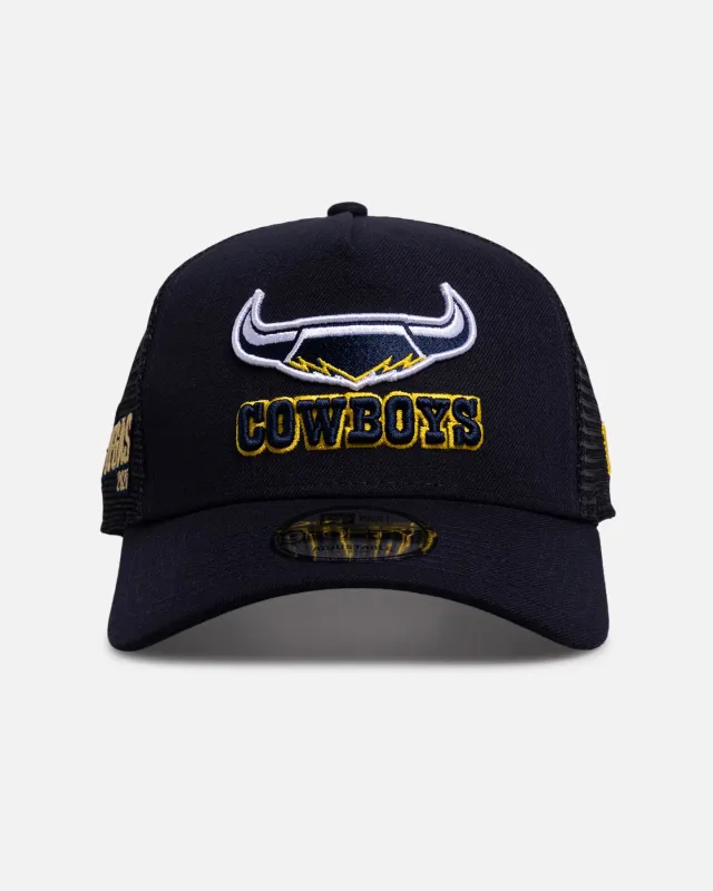 New Era North Queensland Cowboys 'NRL Vegas Round 2026' 9FORTY A-Frame Trucker Snapback Official Team Colour sold by Culture Kings