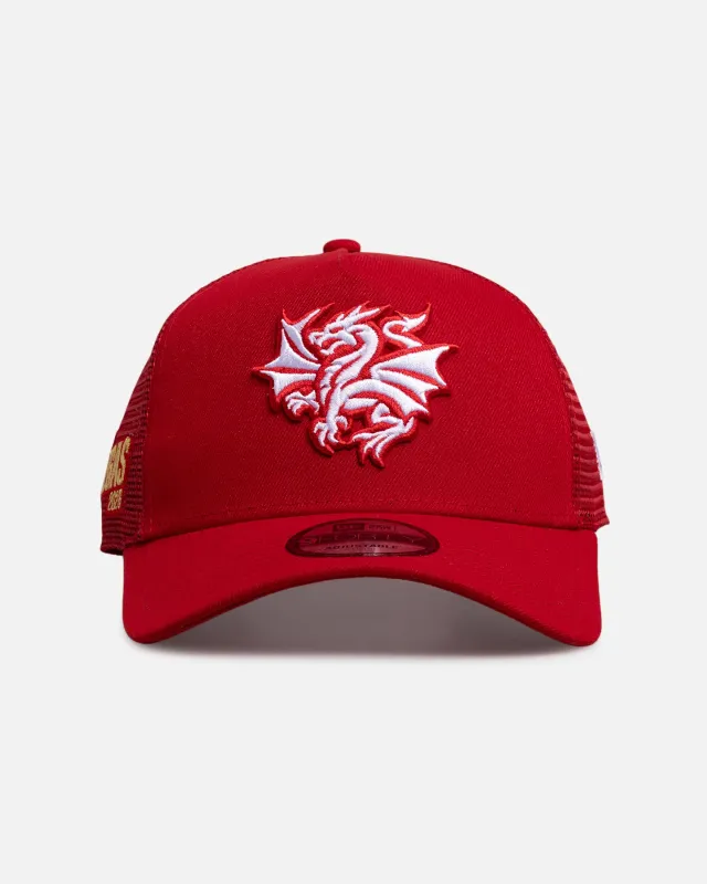 New Era St. George Illawarra Dragons 'NRL Vegas Round 2026' 9FORTY A-Frame Trucker Snapback Official Team Colour sold by Culture Kings