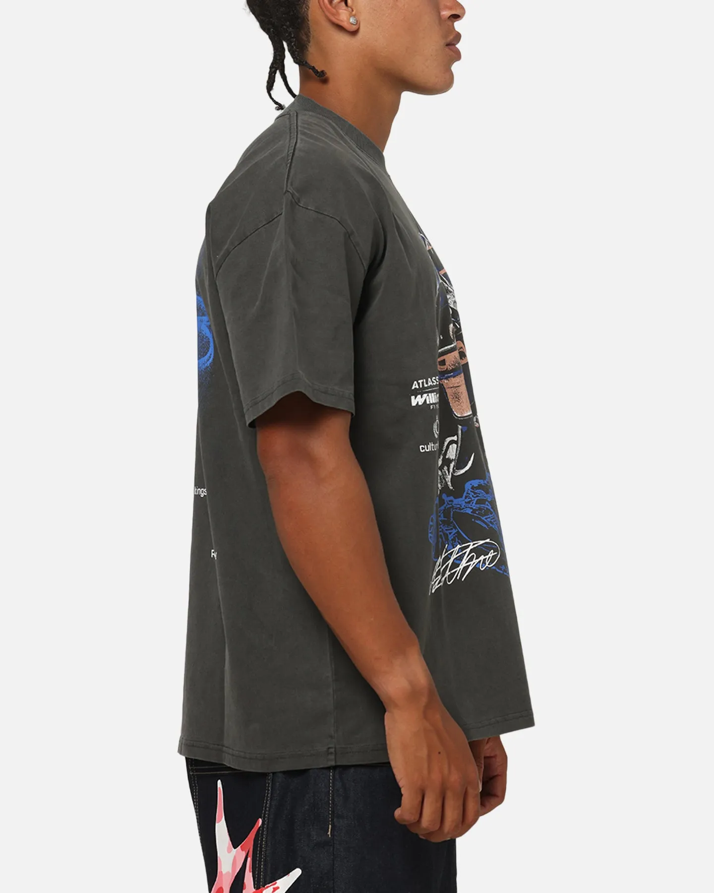 Culture Kings X Atlassian Williams F1 Team Alex Albon Heavy T-Shirt Black Acidwash sold by Culture Kings product image thumbnail 5
