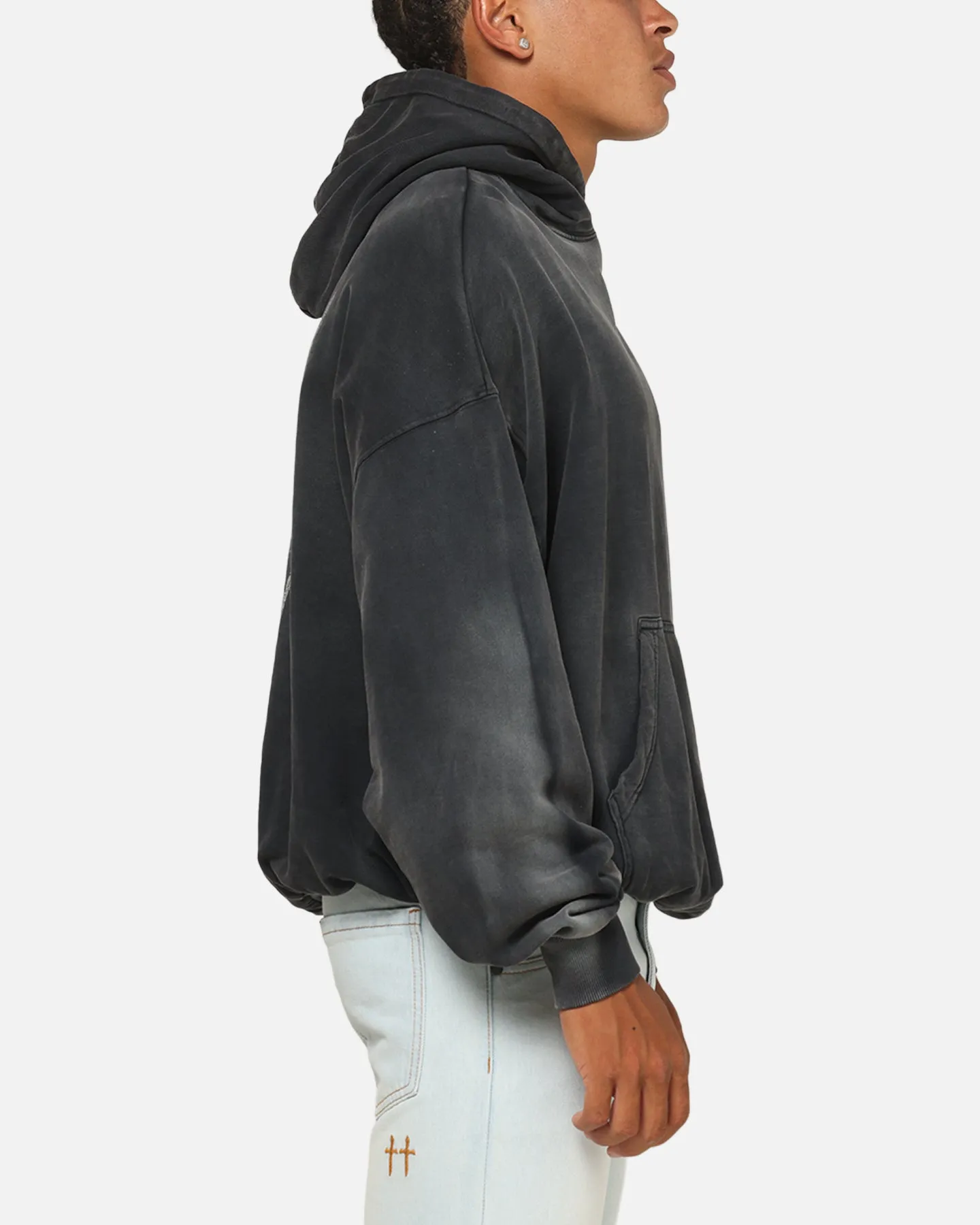 Saint Morta Celestial Boxy Hoodie Black Wash sold by Culture Kings product image thumbnail 5