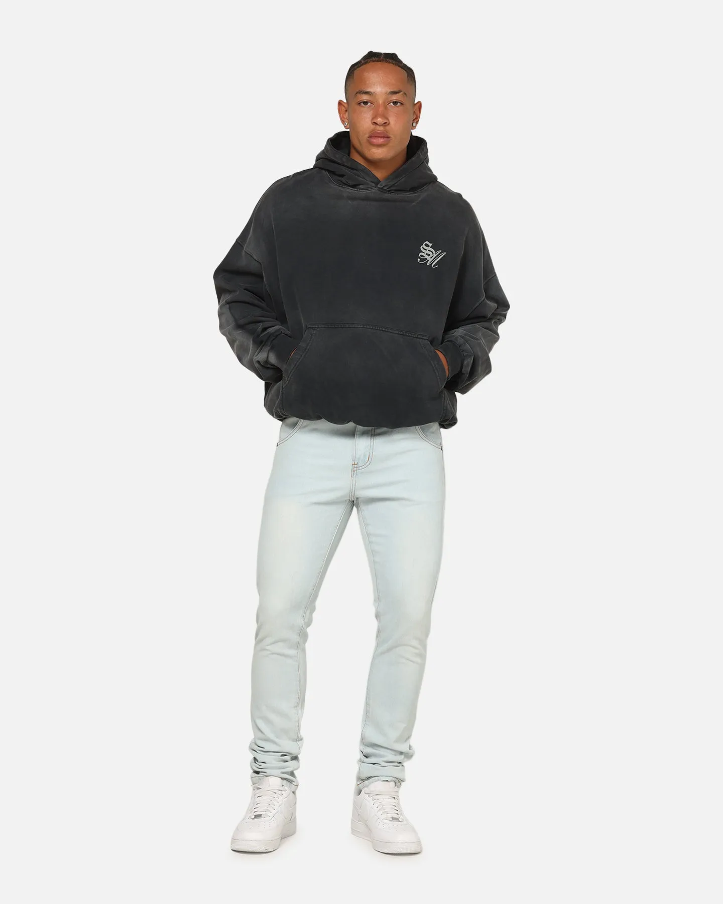 Saint Morta Celestial Boxy Hoodie Black Wash sold by Culture Kings product image thumbnail 3