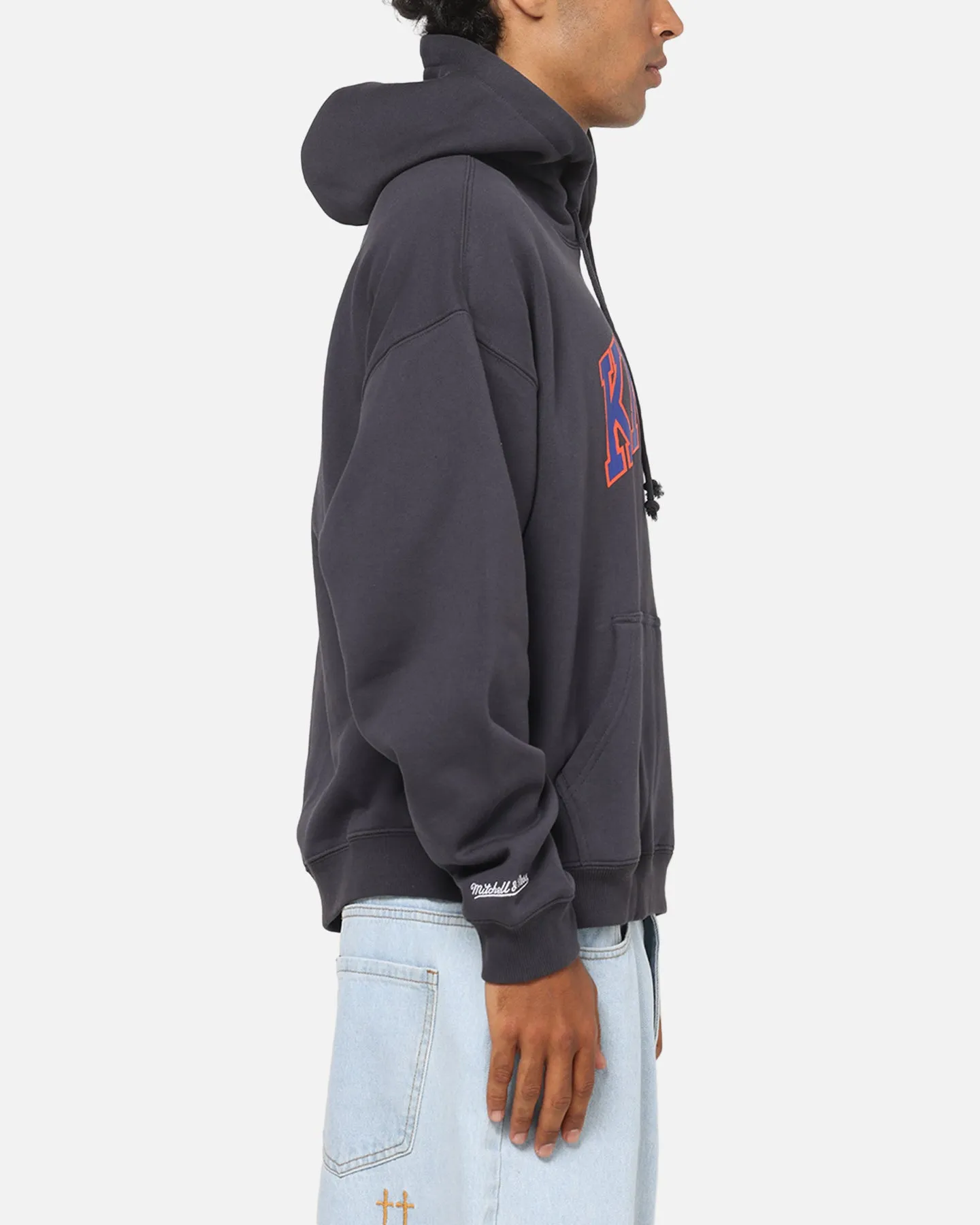 Mitchell & Ness New York Knicks Arch Hoodie Washed Black sold by Culture Kings product image thumbnail 4