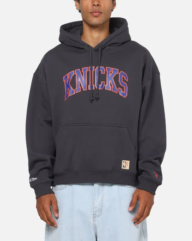 Mitchell & Ness New York Knicks Arch Hoodie Washed Black sold by Culture Kings