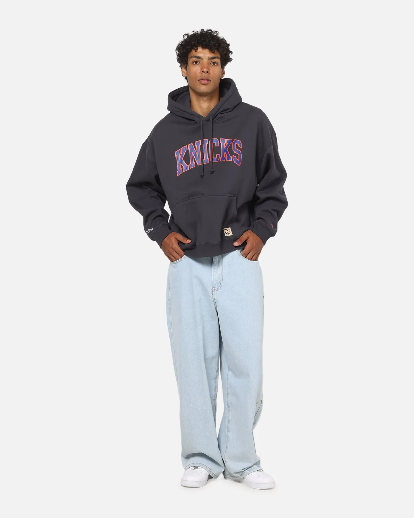 Mitchell & Ness New York Knicks Arch Hoodie Washed Black sold by Culture Kings product image thumbnail 2
