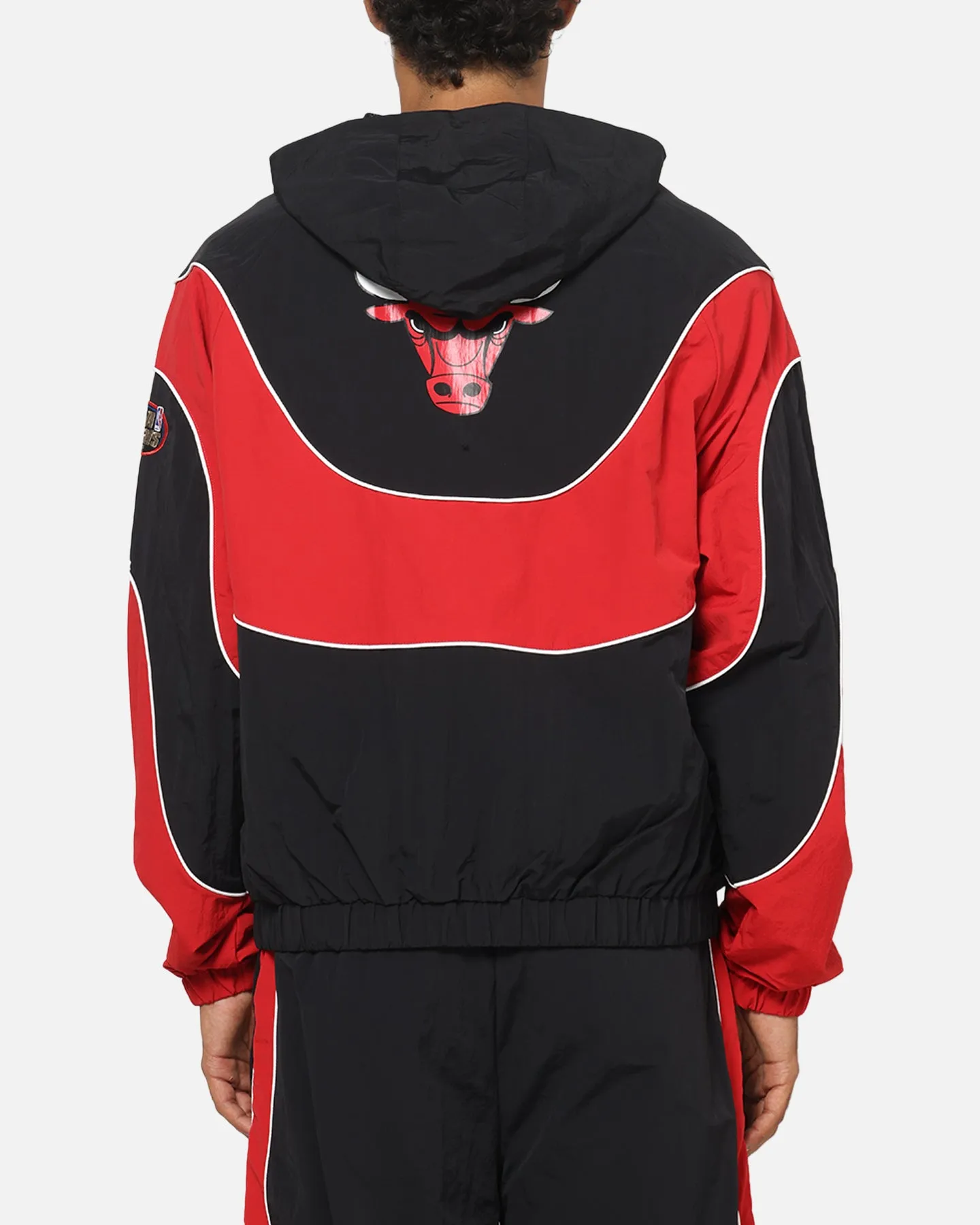 Mitchell & Ness Chicago Bulls Nylon Tracksuit Jacket Black/Red sold by Culture Kings product image thumbnail 2