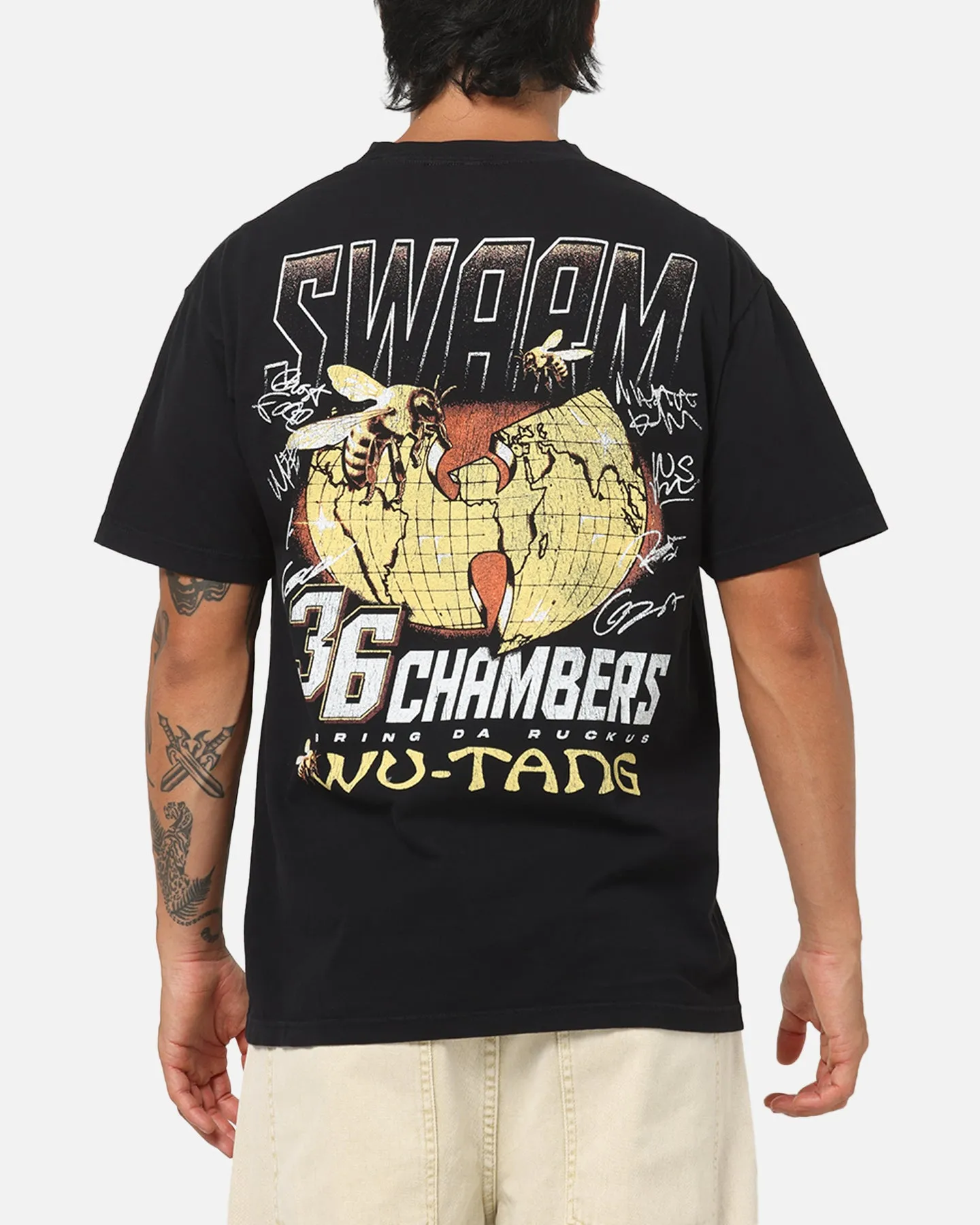 Wu Tang Clan Swarm T-Shirt True Black sold by Culture Kings product image thumbnail 2