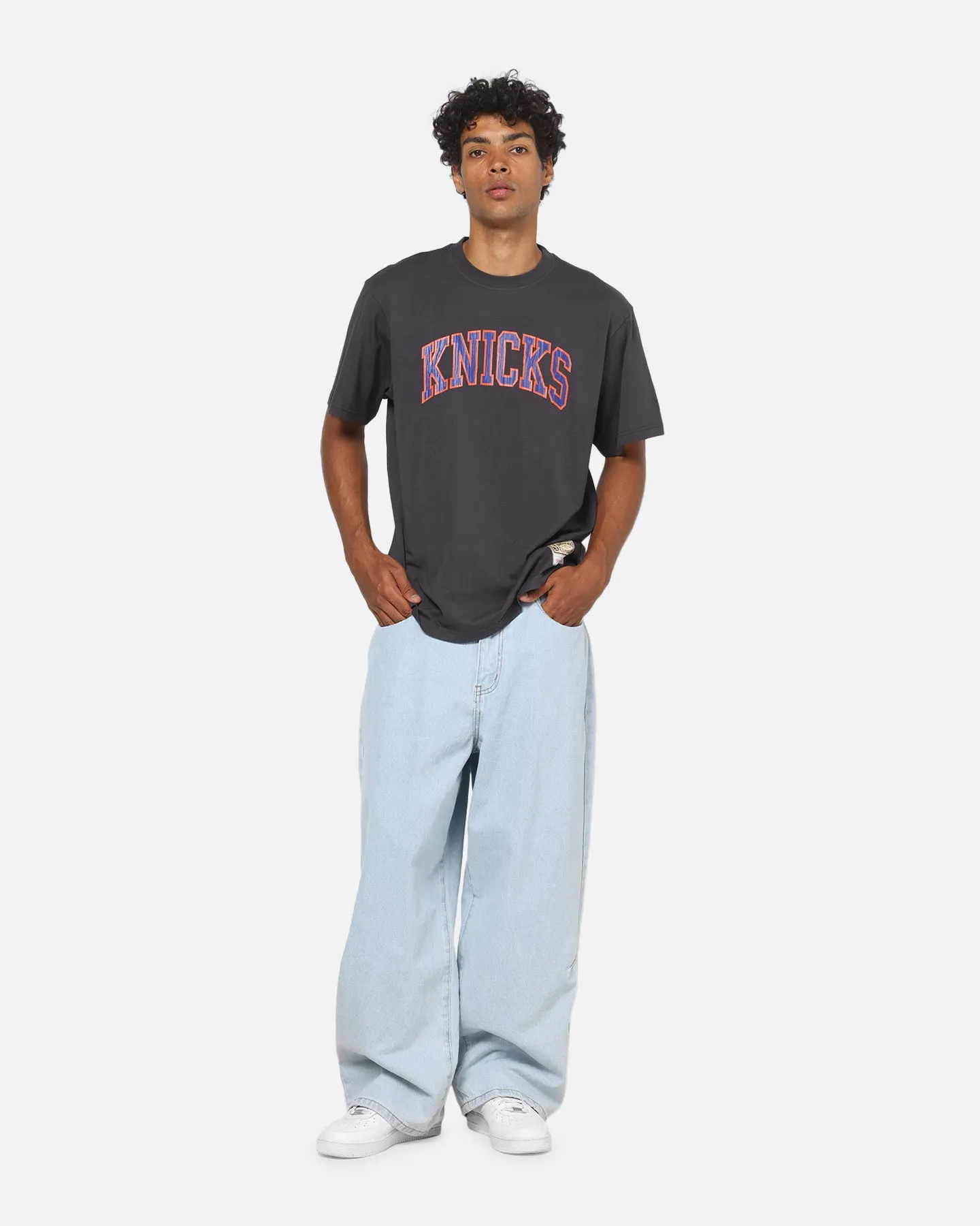 Mitchell & Ness New York Knicks Arch T-Shirt Washed Black sold by Culture Kings product image thumbnail 2