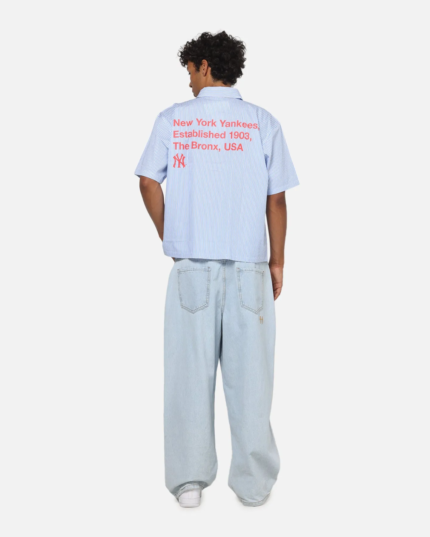 Majestic Athletic New York Yankees Graphic Boxy Shirt White/Blue sold by Culture Kings product image thumbnail 4