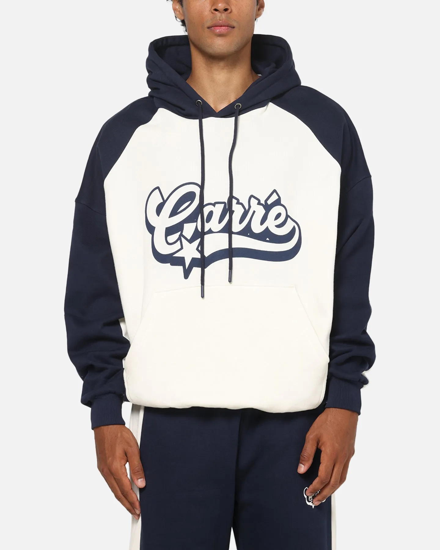 Carre Sport C Hoodie Off White/Navy sold by Culture Kings