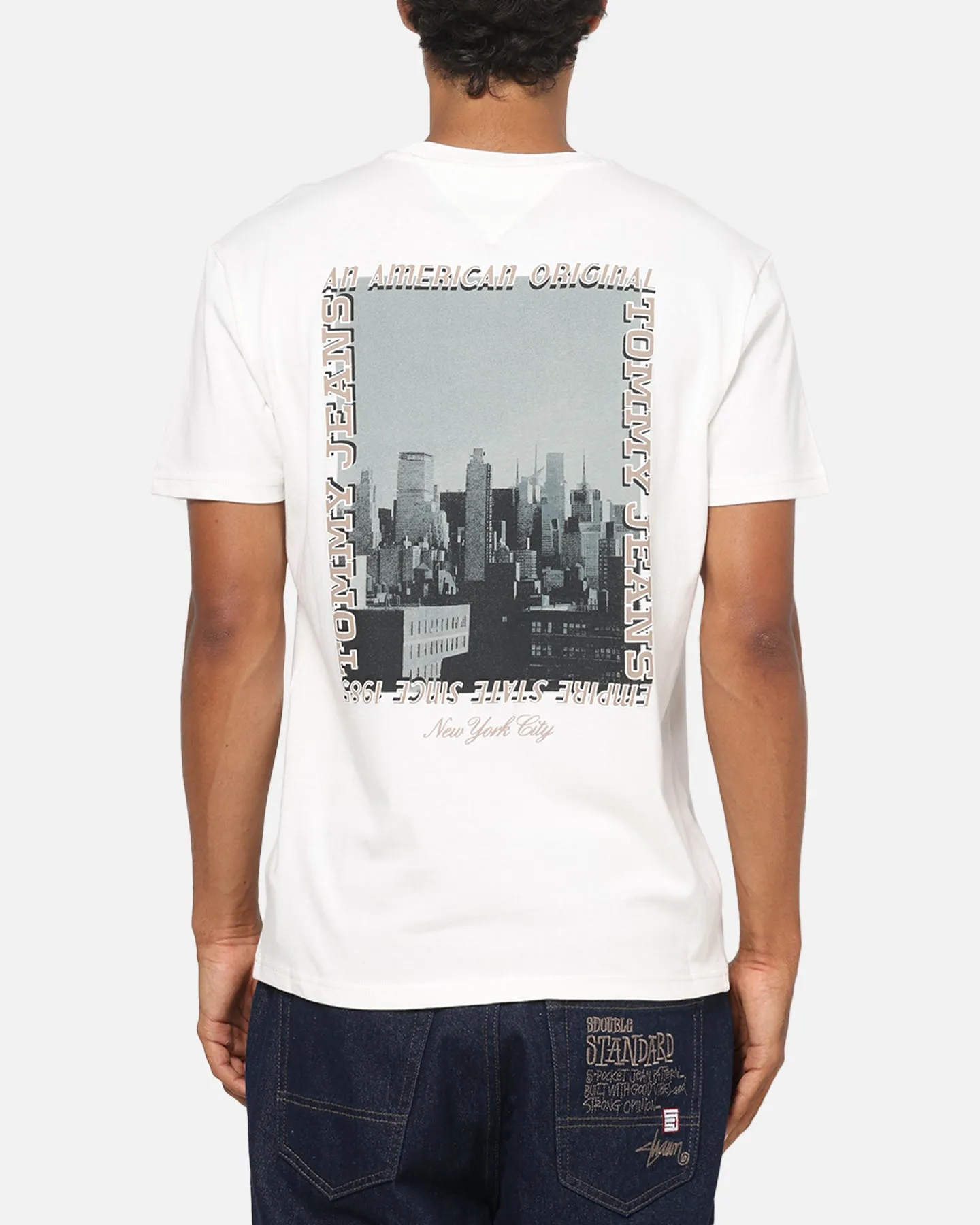 Tommy Jeans Regular Photo T-Shirt Ecru sold by Culture Kings