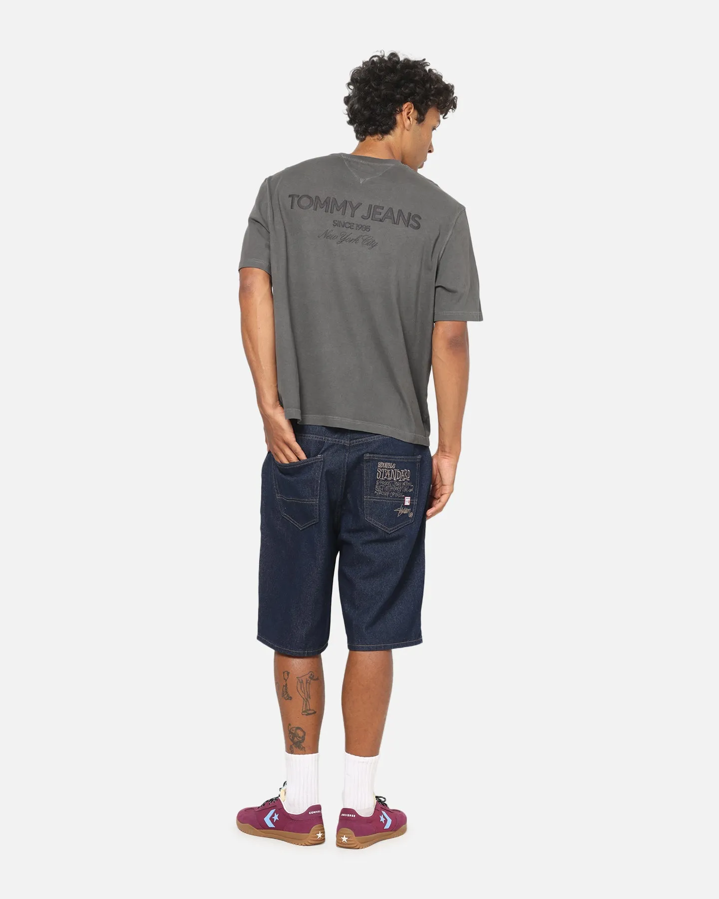 Tommy Jeans Arch Classics T-Shirt Washed Black sold by Culture Kings product image thumbnail 3