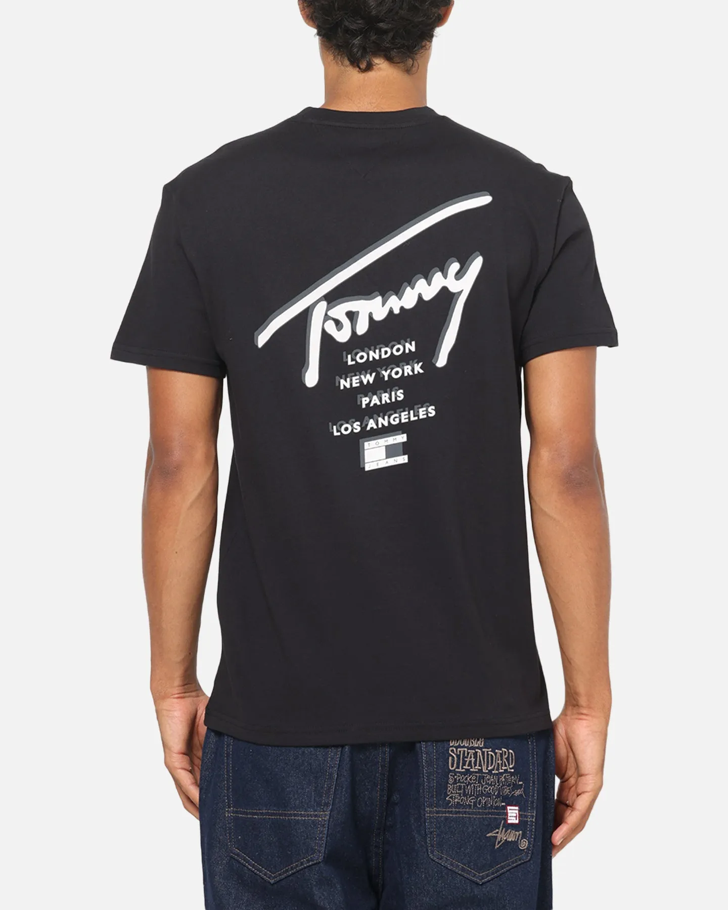 Tommy Jeans Regular Sign City T-Shirt Black sold by Culture Kings