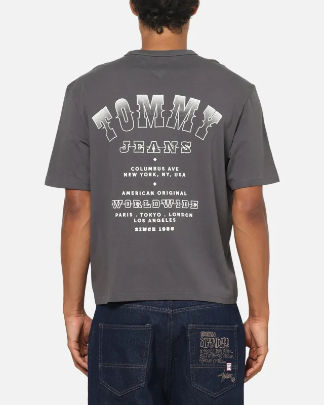 Tommy Jeans Arch Western Backprint T-Shirt Washed Black sold by Culture Kings