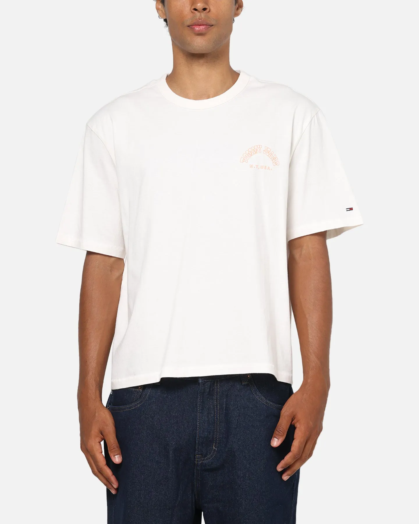 Tommy Jeans Arch Western Backprint T-Shirt Ancient White sold by Culture Kings product image thumbnail 2