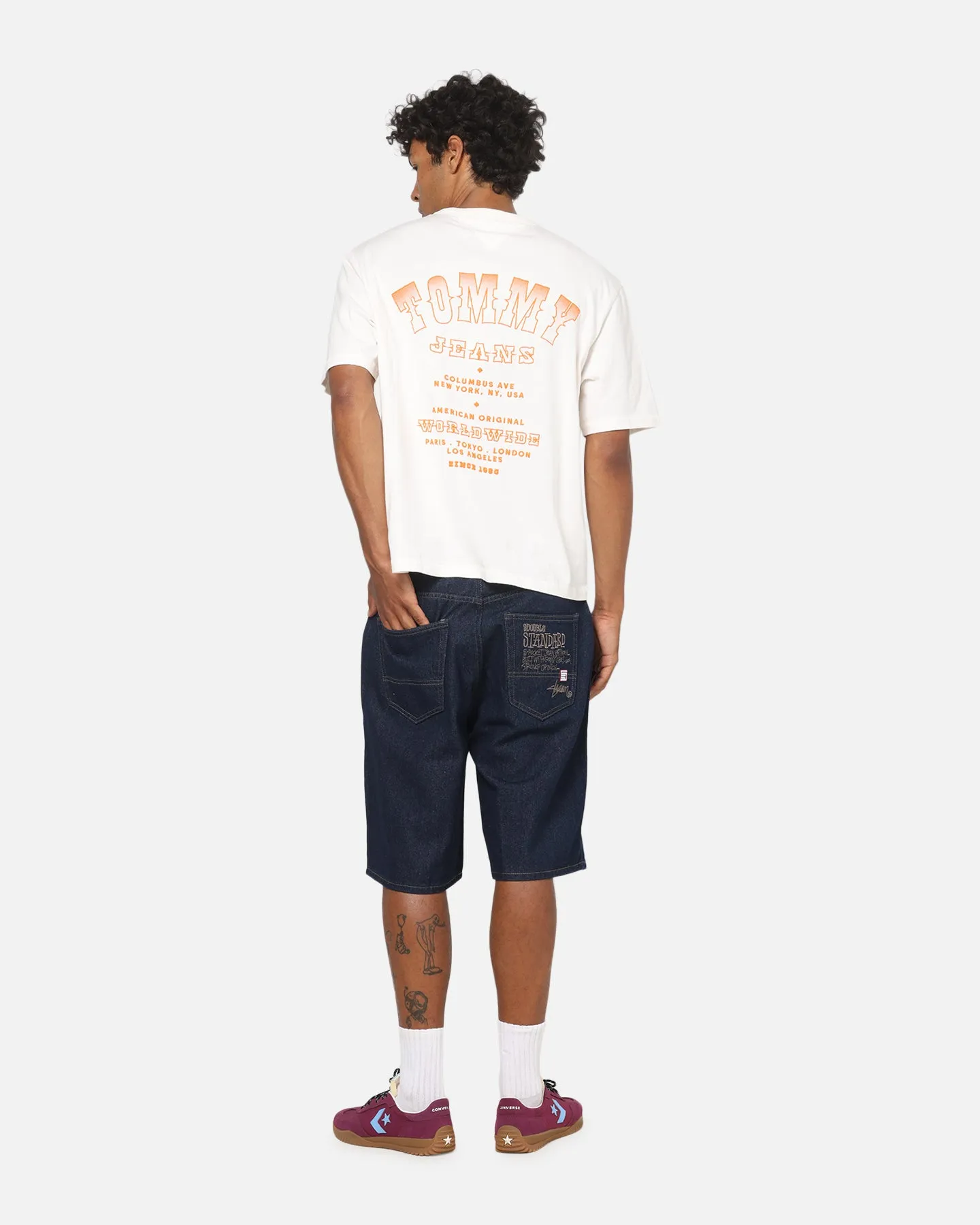 Tommy Jeans Arch Western Backprint T-Shirt Ancient White sold by Culture Kings product image thumbnail 3