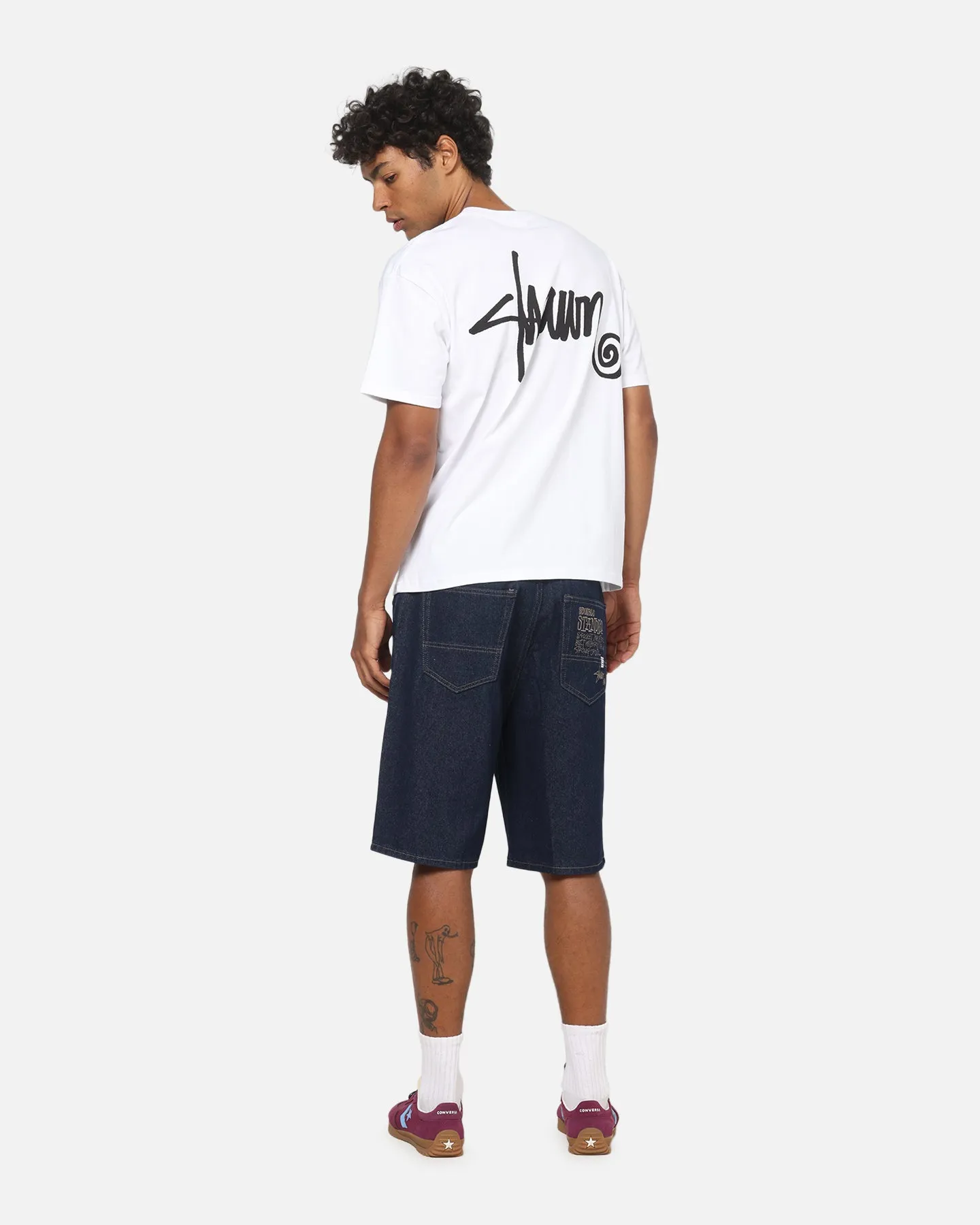 S Double Shawn Script T-Shirt White sold by Culture Kings product image thumbnail 3