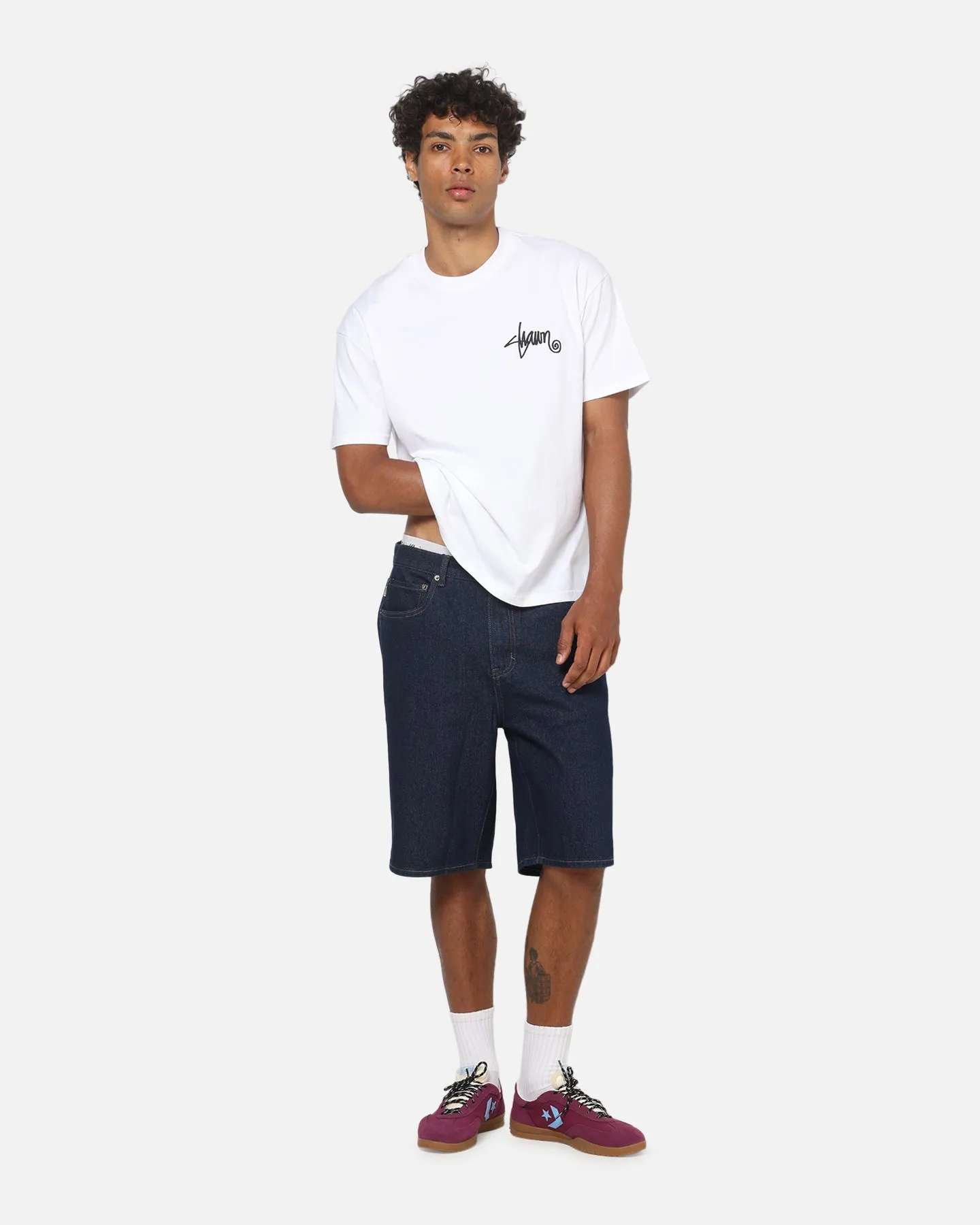 S Double Shawn Script T-Shirt White sold by Culture Kings product image thumbnail 4