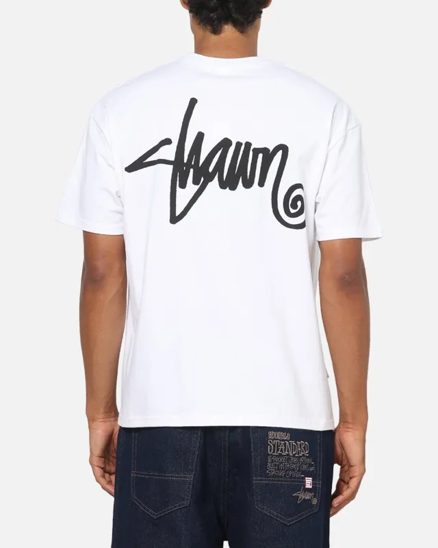 S Double Shawn Script T-Shirt White sold by Culture Kings