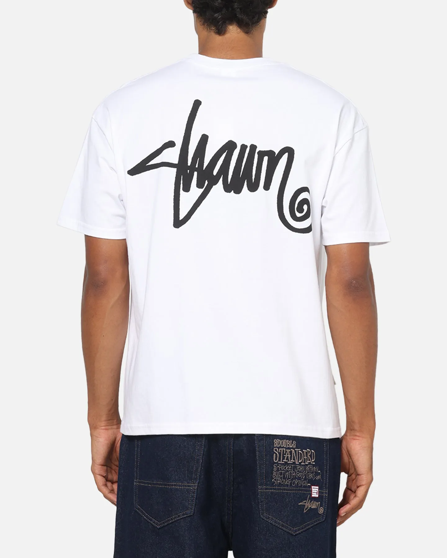 S Double Shawn Script T-Shirt White sold by Culture Kings