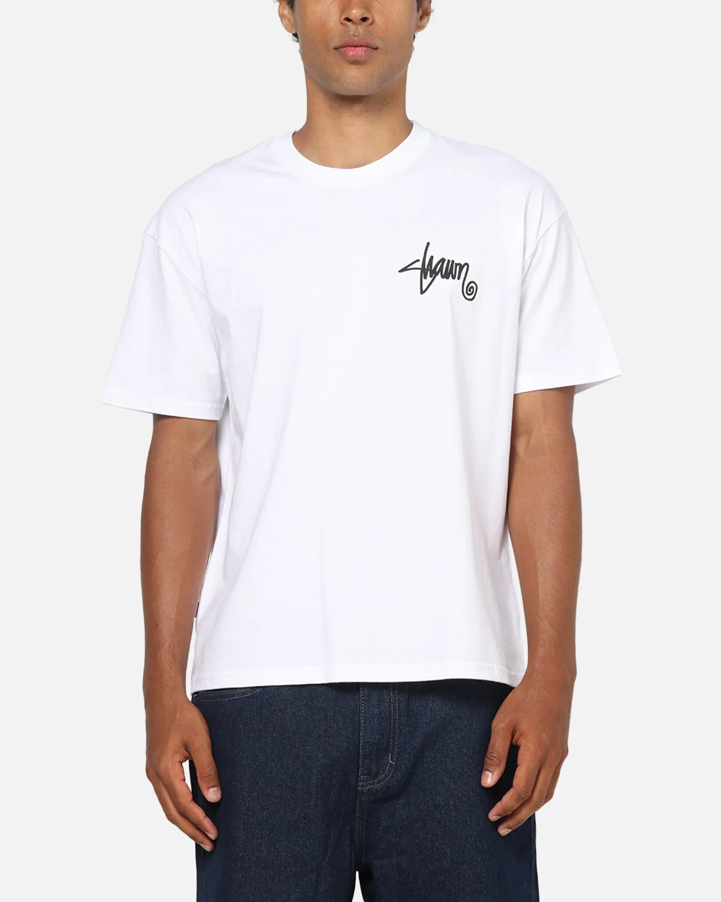S Double Shawn Script T-Shirt White sold by Culture Kings product image thumbnail 2