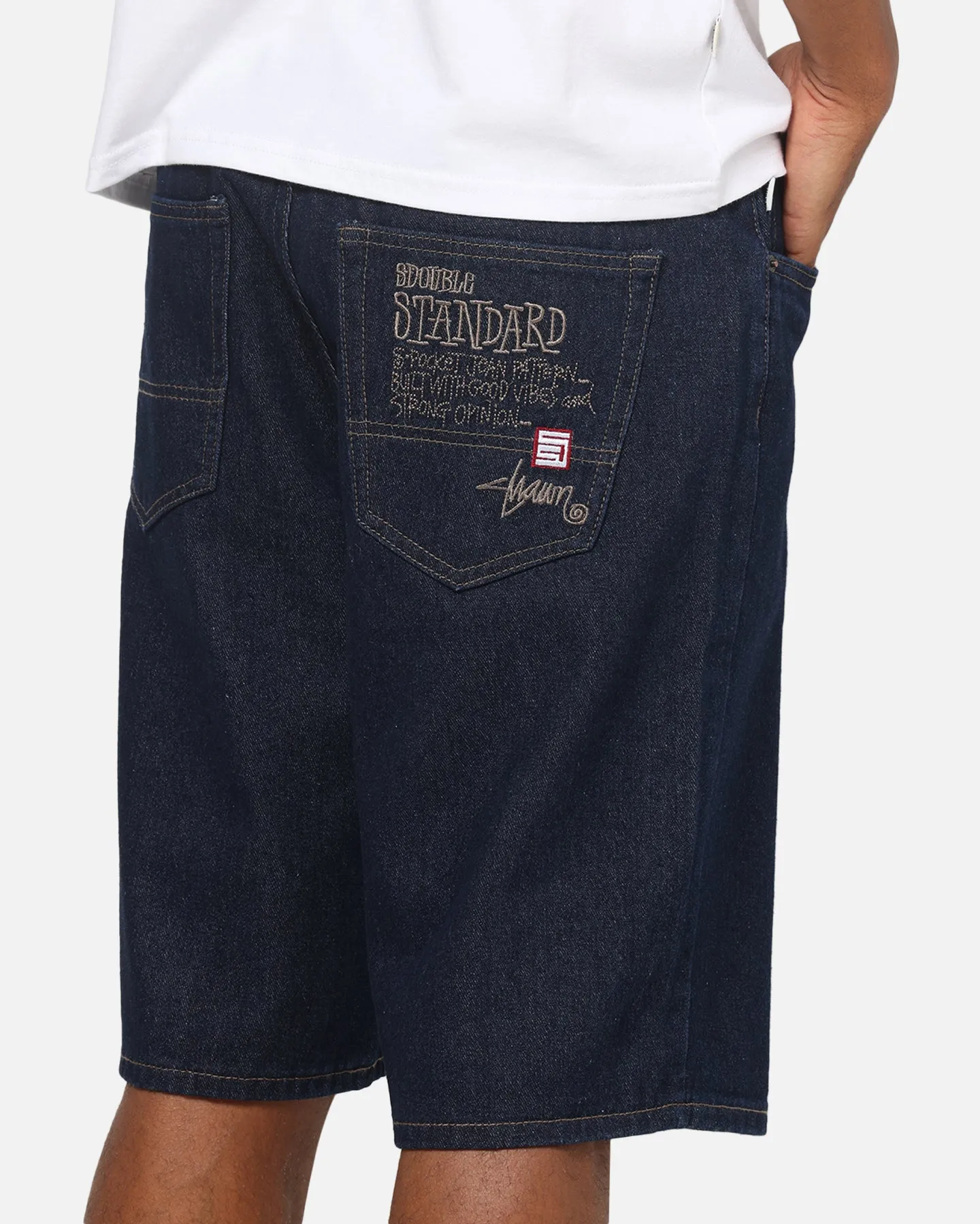 S Double EMB 5 Pocket Shorts One Rinse sold by Culture Kings product image thumbnail 3