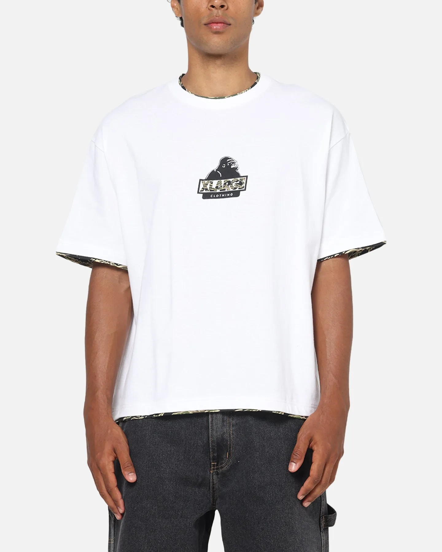 X-Large Double Layer Gorilla Fit T-Shirt White sold by Culture Kings