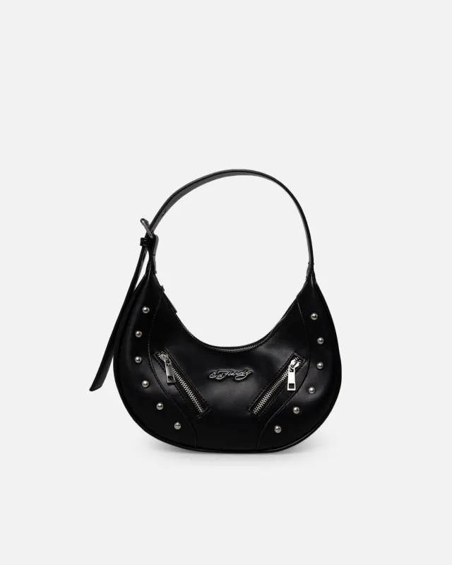 Ed Hardy Women's Studded Handbag Black made by Ed Hardy