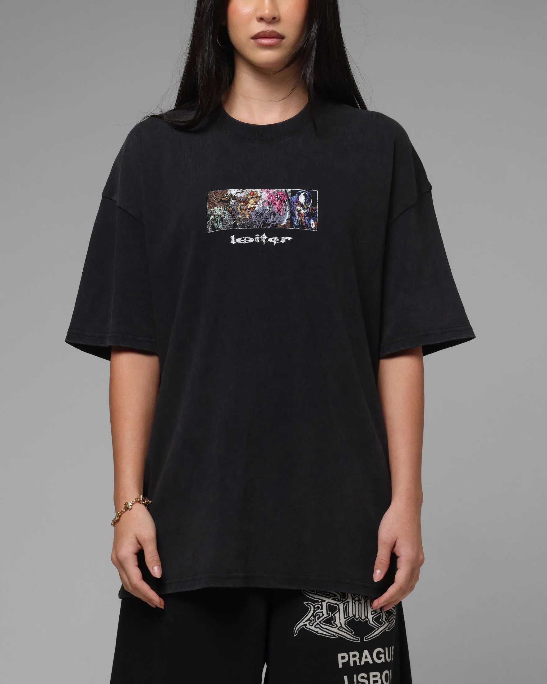 Loiter Marvel Symbiote Vintage T-Shirt Black sold by Culture Kings product image thumbnail 2