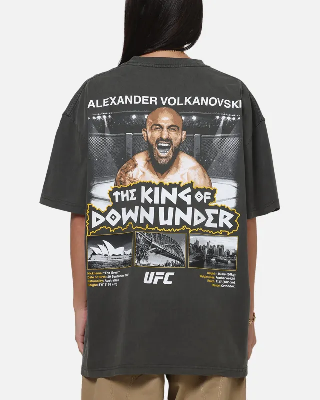 UFC By Culture Kings Alexander Volkanovski Sydney King Down Under Heavy T-Shirt Black Wash sold by Culture Kings