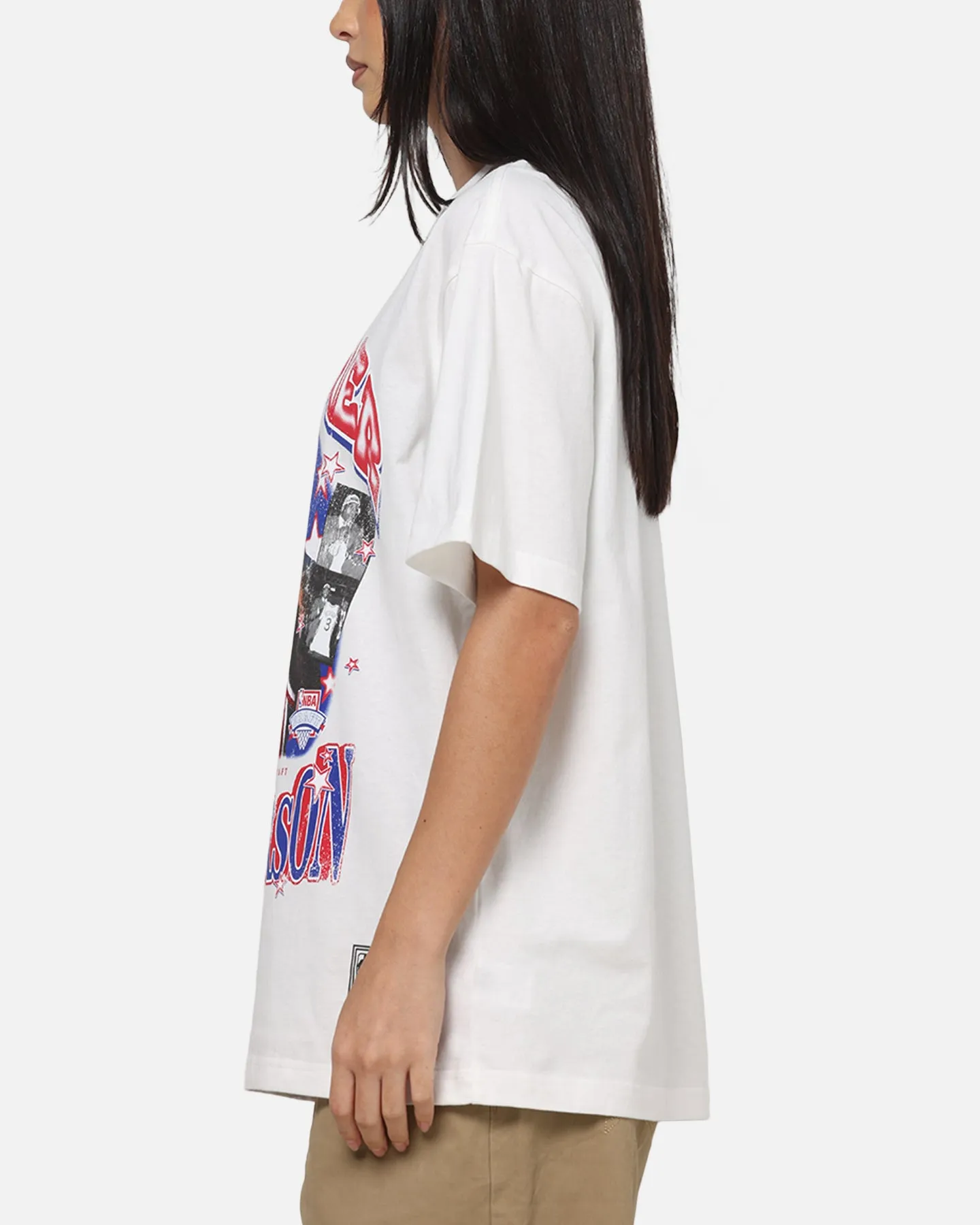 Mitchell & Ness Allen Iverson Star Burster T-Shirt Vintage White sold by Culture Kings product image thumbnail 5