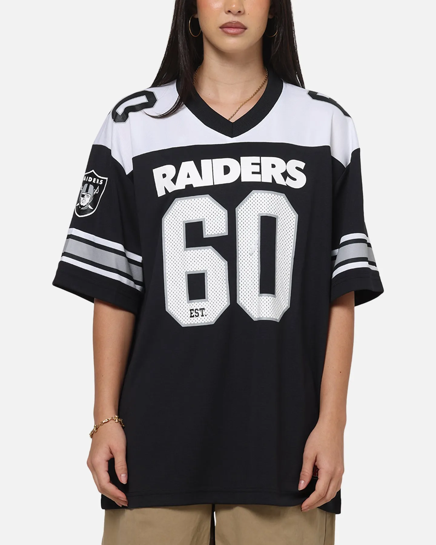 Majestic Athletic Las Vegas Raiders Glenver Mesh Oversized T-Shirt Black sold by Culture Kings