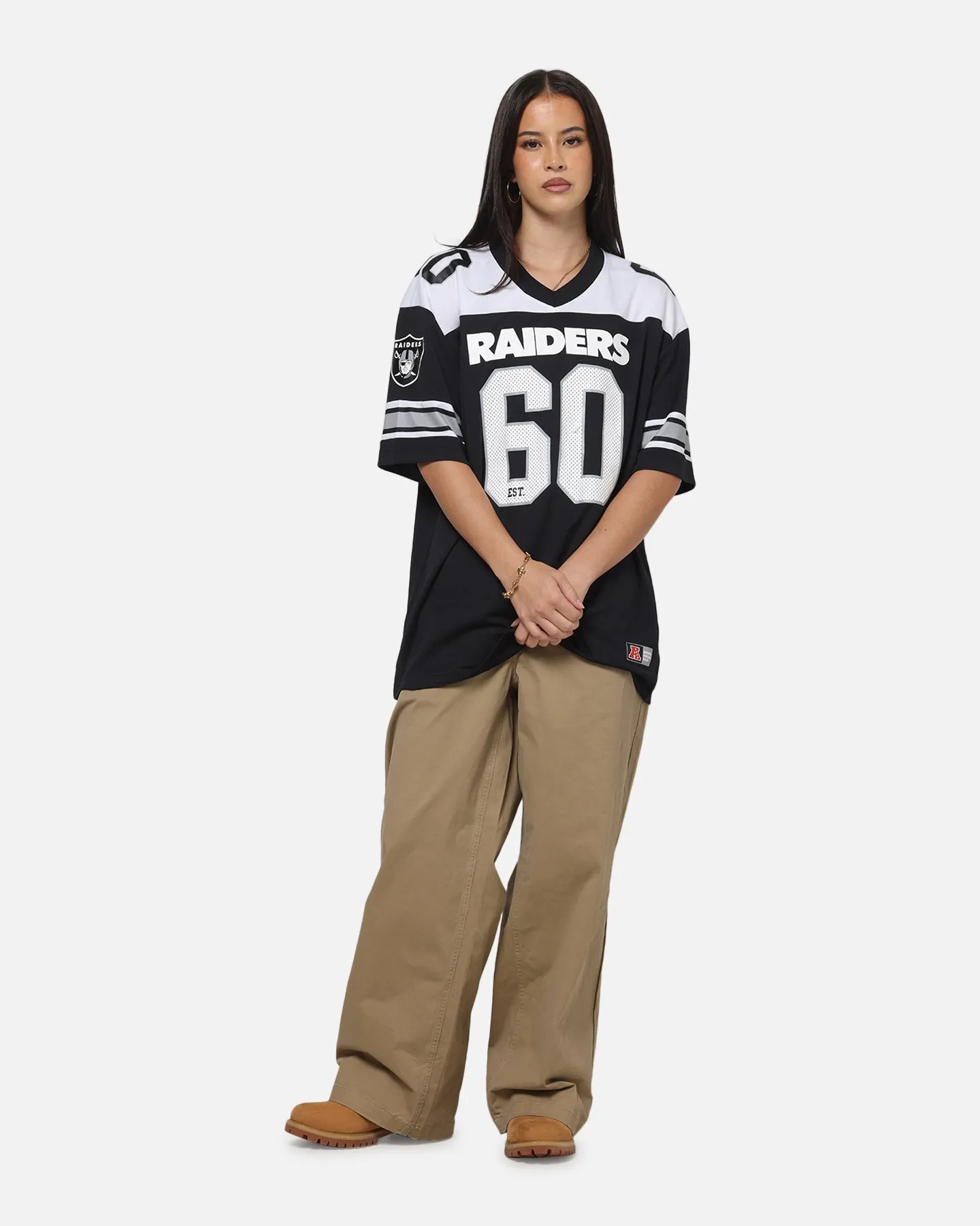 Majestic Athletic Las Vegas Raiders Glenver Mesh Oversized T-Shirt Black sold by Culture Kings product image thumbnail 2
