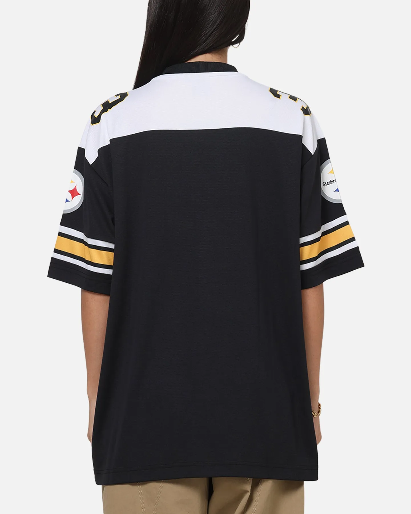 Majestic Athletic Pittsburgh Steelers Glenver Mesh Oversized T-Shirt Black sold by Culture Kings product image thumbnail 3