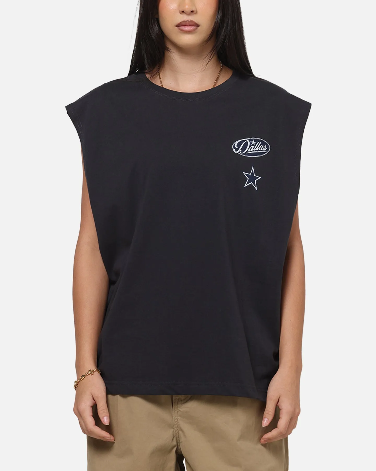Mitchell & Ness Dallas Cowboys Americas Team Boxy Muscle T-Shirt Washed Black sold by Culture Kings product image thumbnail 2