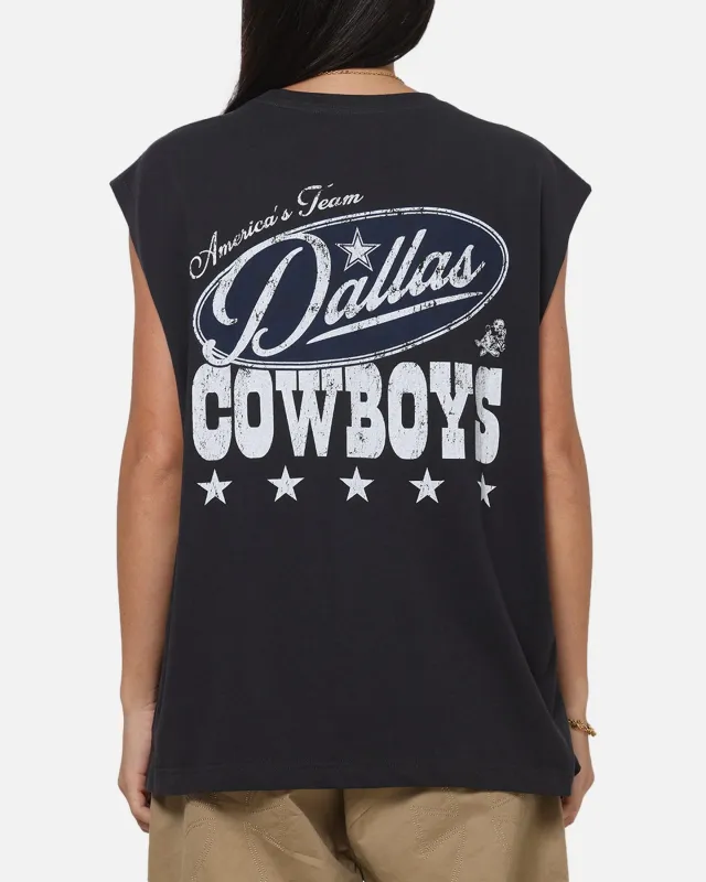 Mitchell & Ness Dallas Cowboys Americas Team Boxy Muscle T-Shirt Washed Black made by Mitchell & Ness
