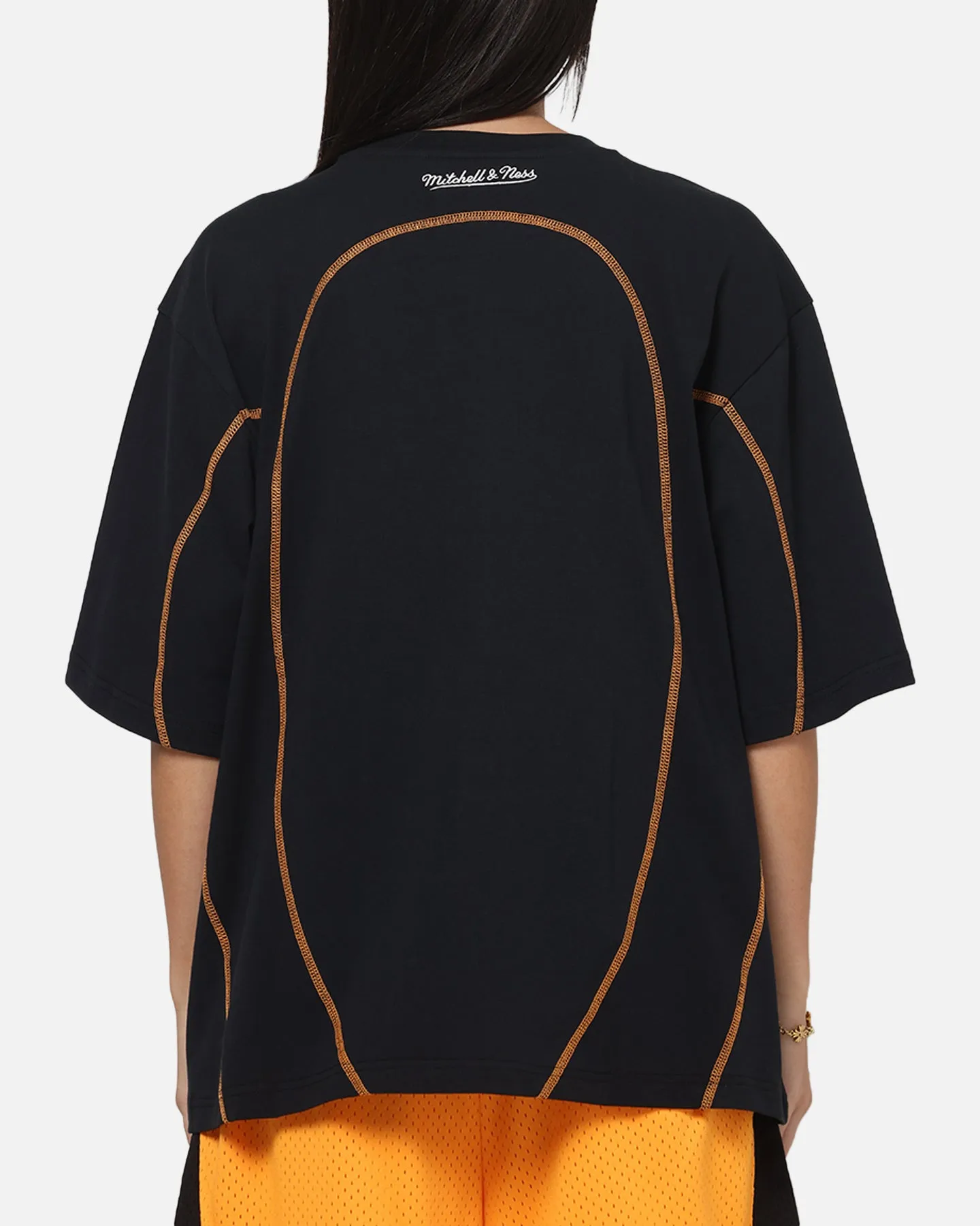 Mitchell & Ness X Mclaren Panel T-Shirt Black/Papaya sold by Culture Kings product image thumbnail 3