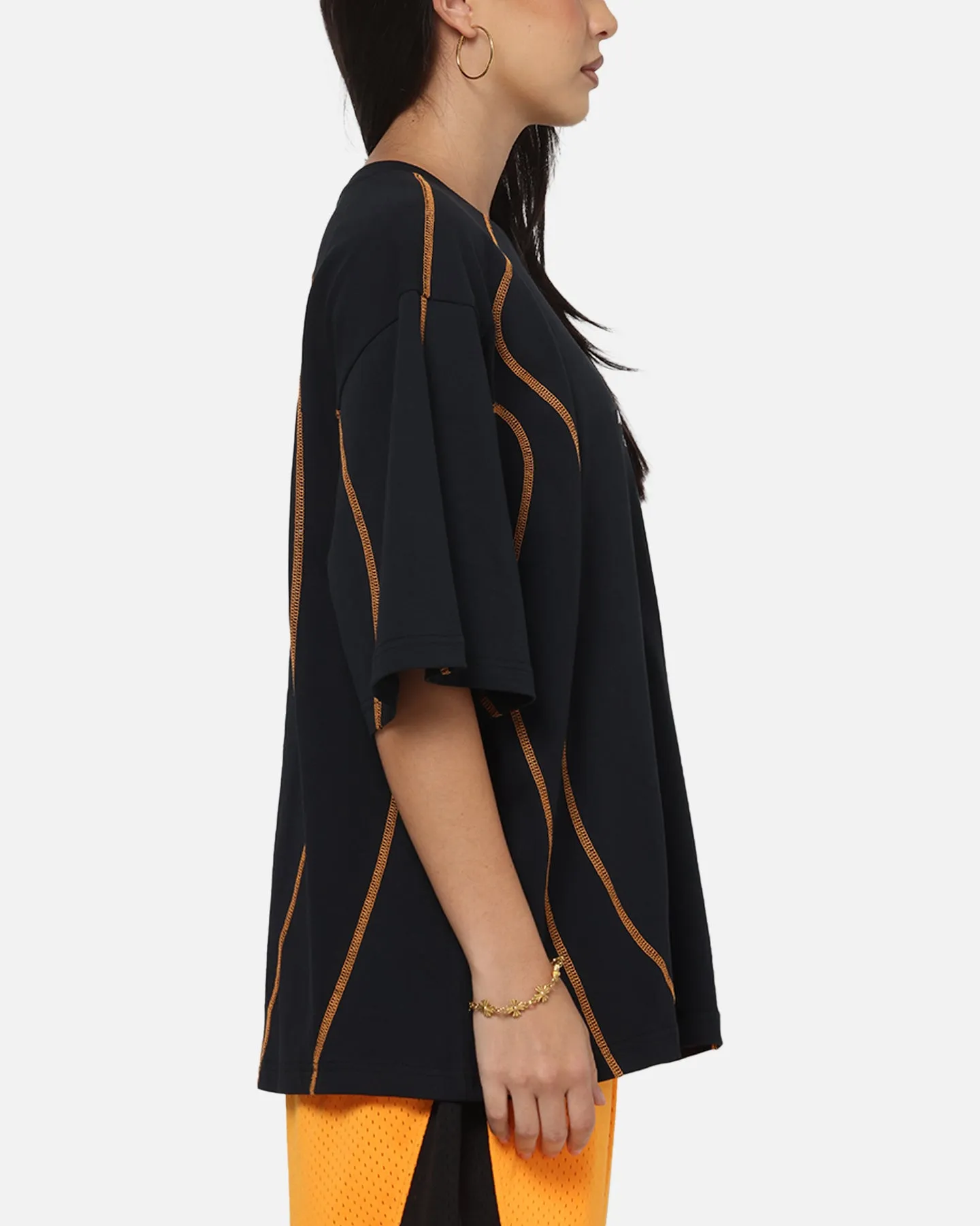 Mitchell & Ness X Mclaren Panel T-Shirt Black/Papaya sold by Culture Kings product image thumbnail 4