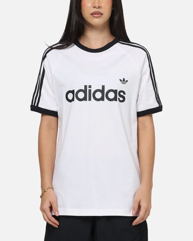 Adidas 3-Stripes Ringer T-Shirt White sold by Culture Kings