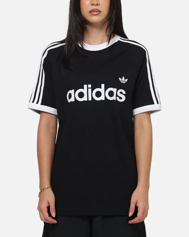 Adidas 3-Stripes Ringer T-Shirt Black sold by Culture Kings