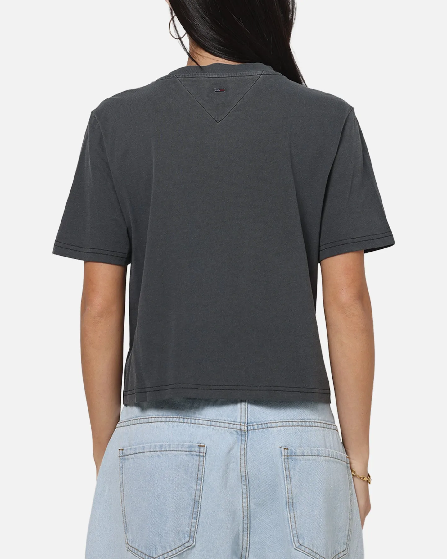 Tommy Jeans Women's TJW Boxy Leopard Varsity T-Shirt Black sold by Culture Kings product image thumbnail 3