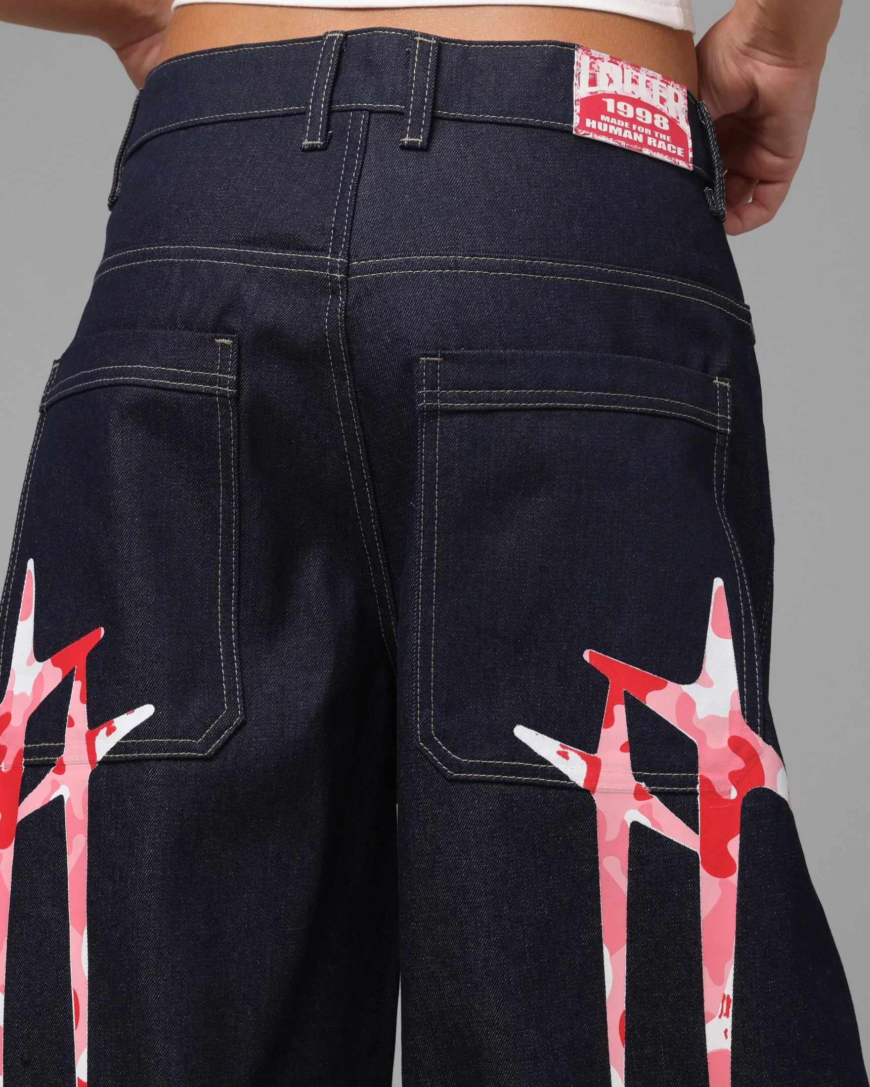 Loiter Star Born Jeans Indigo/Pink sold by Culture Kings product image thumbnail 3