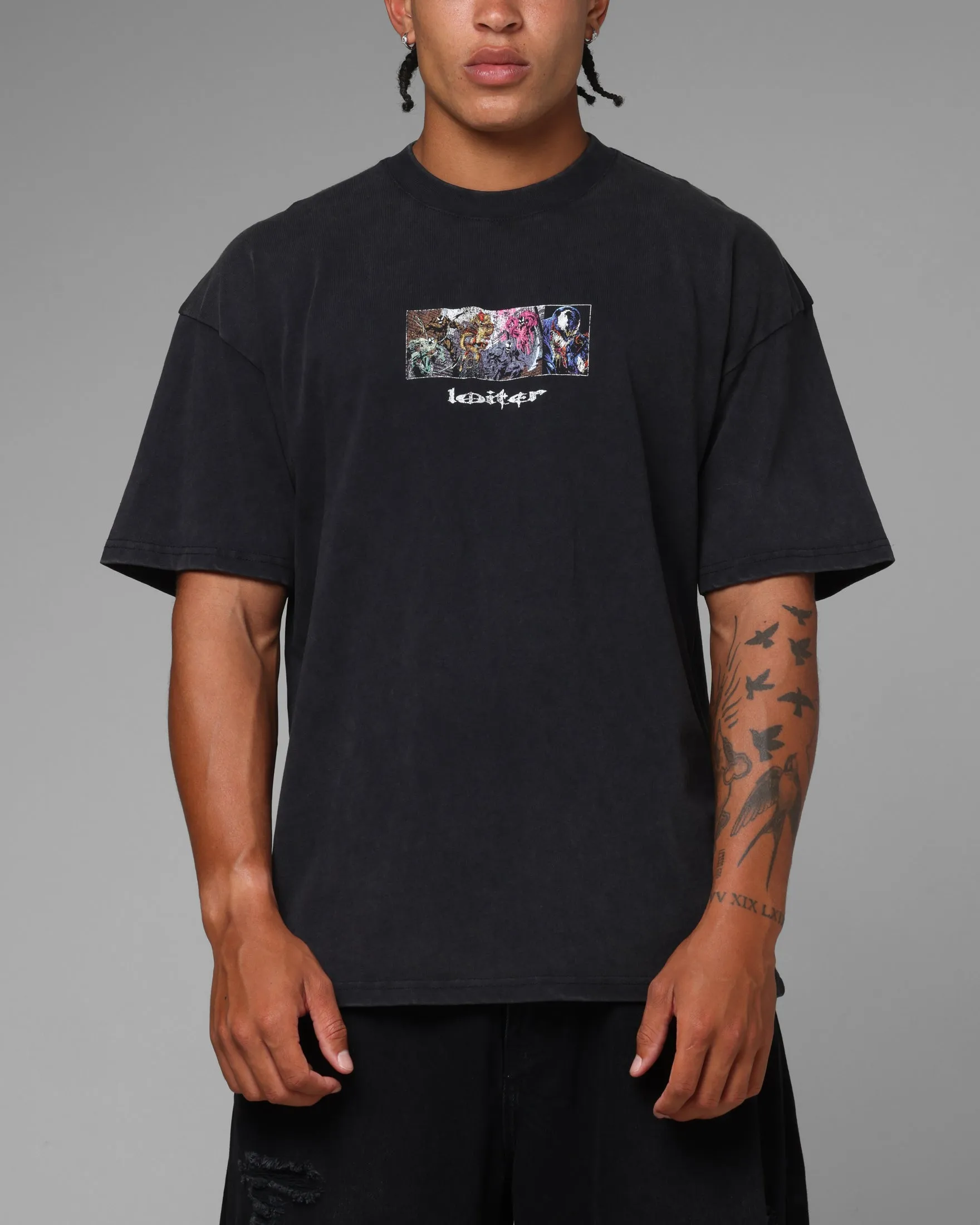 Loiter Marvel Symbiote Vintage T-Shirt Black sold by Culture Kings product image thumbnail 2