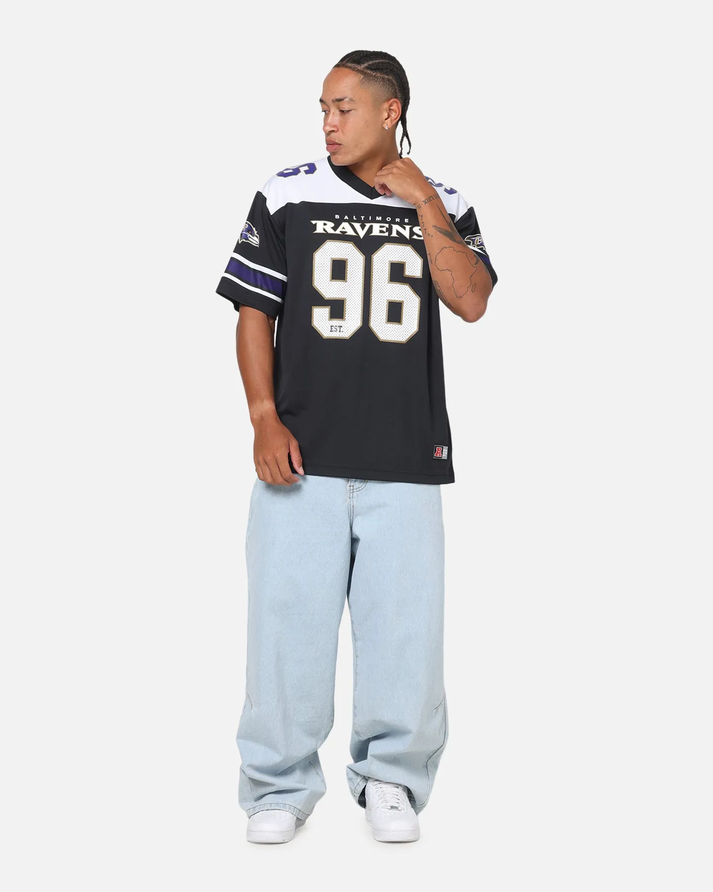 Majestic Athletic Baltimore Ravens Glenver Mesh Oversized T-Shirt Black sold by Culture Kings product image thumbnail 2
